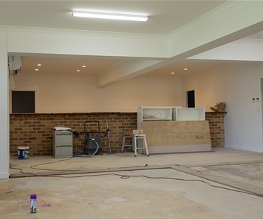 Internal plaster, plumbing and electrical is complete. Cabinetry and wet area tiling is underway.