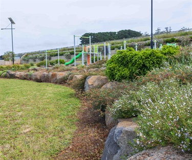 The park contains several cascading rock gardens